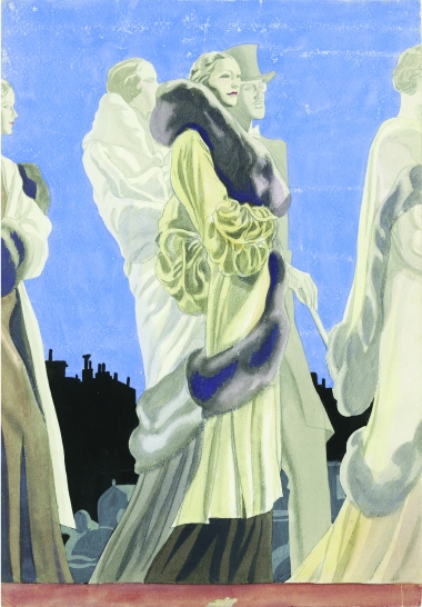 <p>Mod&egrave;le de Jeanne Lanvin en hiver 1933.</p>
<p>&nbsp;</p>