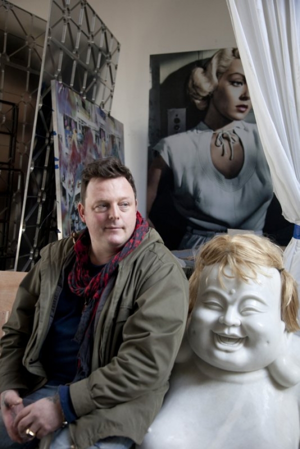 Urs Fischer dans son atelier de Brooklyn   