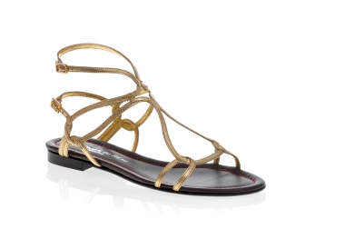 <p>Mod&egrave;le Cartagena en cuir or</p>