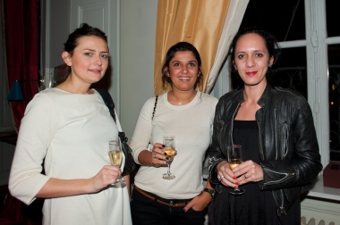 <p>Hortense Bousquet, Flavie Castamagna (Magna Presse) et Karine Porret</p>