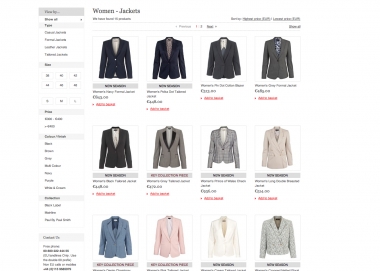 <p>Capture d'&eacute;cran du site internet Paul Smith</p>