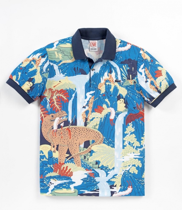  Polo Lacoste par l'illustrateur Micah Lidberg