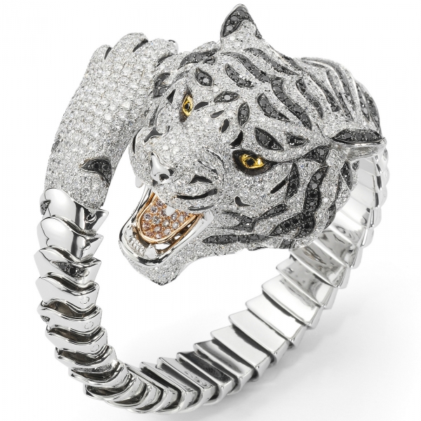 Bracelet 'Siberian Tiger' en ors et diamants. 