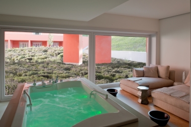 <p>Le spa, havre de d&eacute;tente dans un &eacute;crin de verdure. </p>