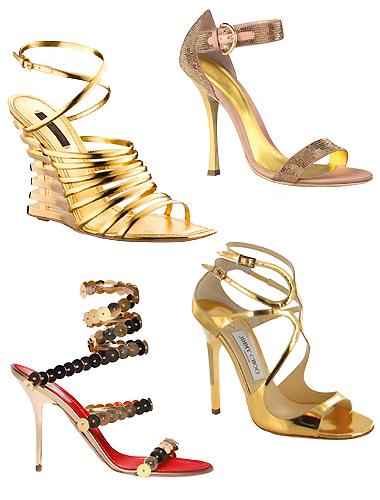 Chaussures de SoirÃ©e DorÃ©es 2012