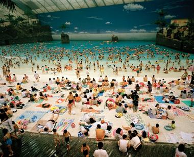 Japan, Miyazaki, The Artificial Beach Inside the Ocean Dome, 1996, série 