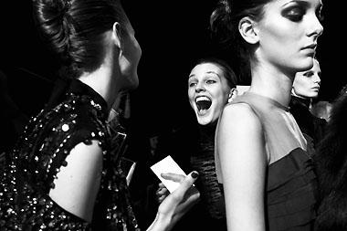 Backstage du défilé Lanvin automne-hiver 2008/2009
