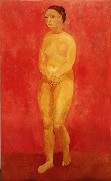 Grand nu debout, Pablo Picasso, Gósol, 1906. The Museum of Modern Art, New York