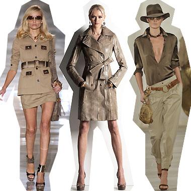 GUCCI, collection printemps-été 2009 - VERSACE, collection croisière 2009 - RALPH LAUREN, collection