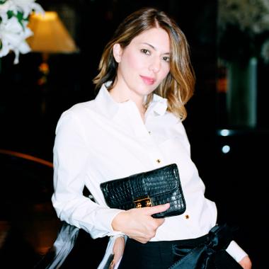Pochette slim en cuir d'alligator.