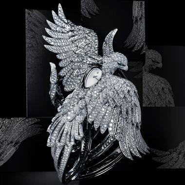 Montre à secret Phoenix serti d'un diamant poire et de 3010 brillants (80,13 carats). Cartier 2010 