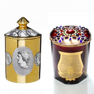 <p>Flammes pr&eacute;cieuses<br />
Bougeoir Cammei Oro en c&eacute;ramique d&eacute;cor&eacute;e d&rsquo;or, &eacute;dition limit&eacute;e &agrave; 800 exemplaires num&eacute;rot&eacute;s, FORNASETTI, en vente chez L&rsquo;Eclaireur.<br />
<br />
Bougie Nazareth (girofle, cannelle et orange) en &eacute;dition limit&eacute;e, collaboration entre CIRE TRUDON et GRIPOIX, en vente exclusivement &agrave; la boutique Cire Trudon et au Printemps de la Mode.</p>