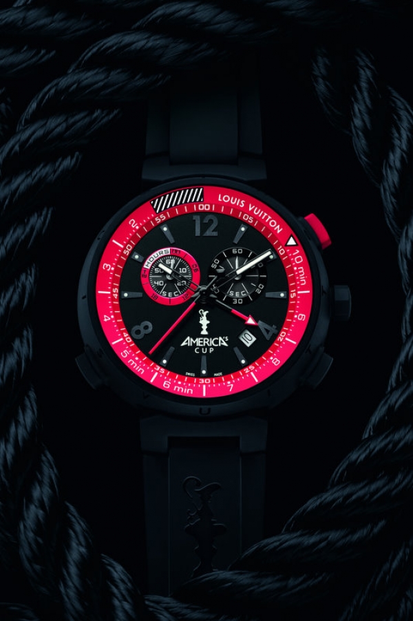 En avant première de Baselworld 2012, Tambour America's Cup Regate. 