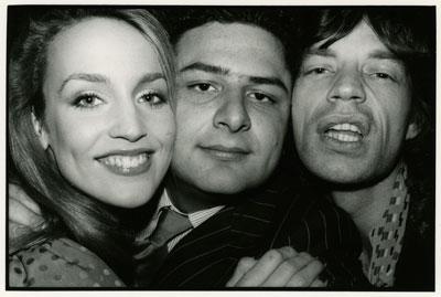 Jerry Hall, Jean Pigozzi and Mick Jagger, Paris 1978.