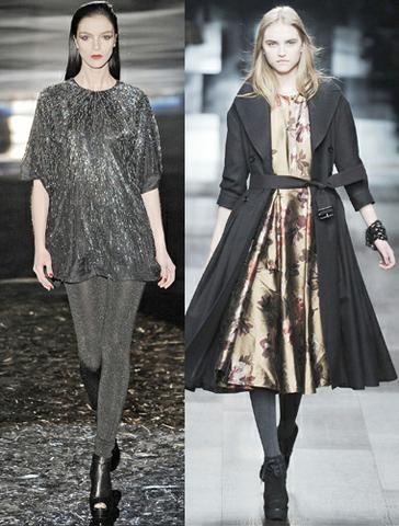 Défilé Gucci, hiver 2009 et Burberry Prorsum, hiver 2009