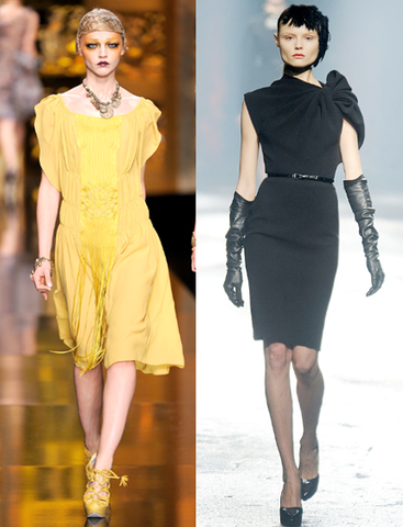 Défilé prêt-à-porter Christian Dior, Hiver 2009 et Défilé prêt-à-porter Lanvin, Hiver 2009