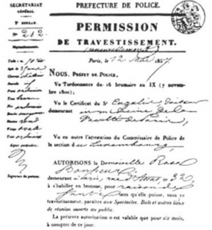 La permission de travestissement de Rosa Bonheur