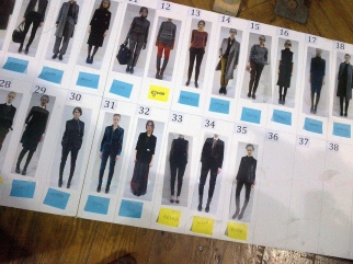 En backstage du défilé Paul Smith. 