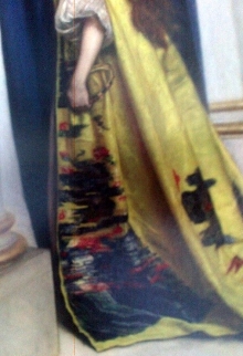 Détail d'un tableau de John Everett Millais, 