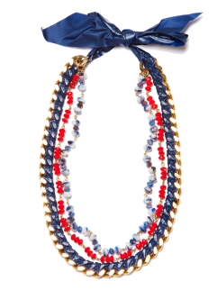 Collier Blue Toxic Marie-Antoinette 