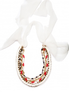 Collier White Toxic Marie-Antoinette